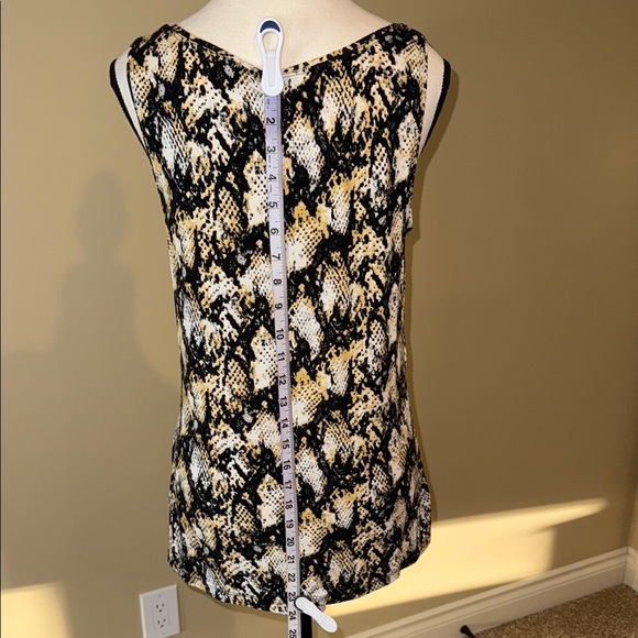 Reitmans Tank Top Black Yellow White Classy Women’s Size M - Picture 5 of 9